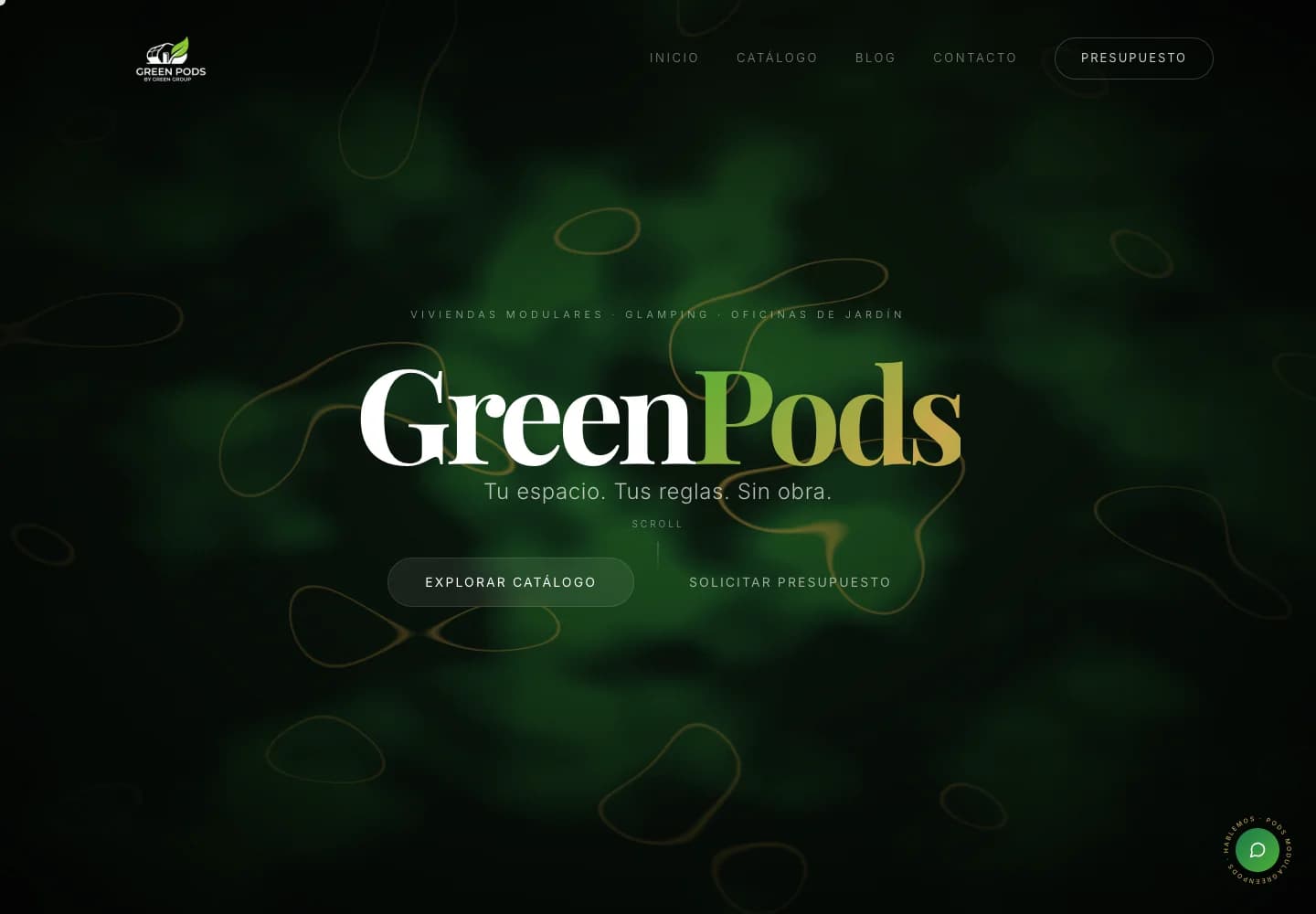 Green Pods: Een merkwebsite die modulaire woningen visueel en overzichtelijk presenteert.