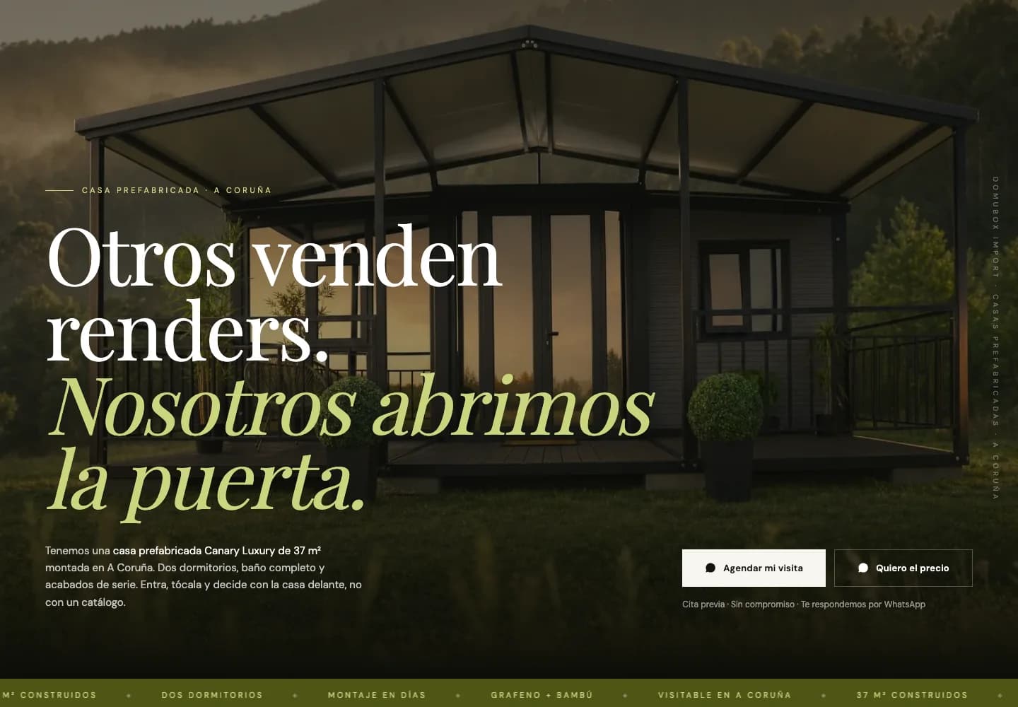 DomuBox Import: website op desktop